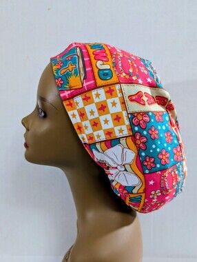 Faith Based, WWJD, Euro Style Scrub Cap, Scrub Cap, Surgery Hat, Chemo Hat
